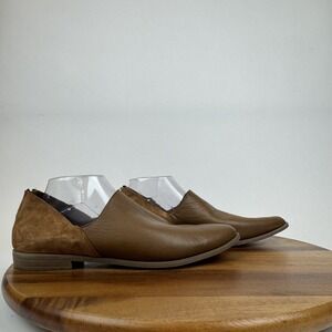 Womens Bueno Beau Brown Leather Comfort Casual Pointed Toe Loafers‎ Size EU 42